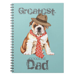 Bulldog Dad Spiral Notebook