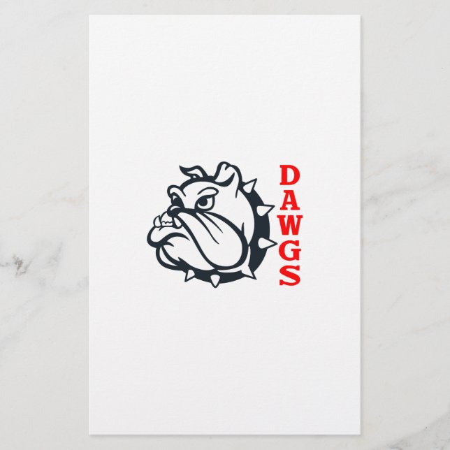 BULLDOG DAWGS STATIONERY (Front)