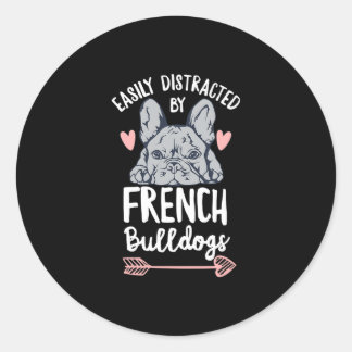 Bulldog Design For A Frenchie Owner  Classic Round Sticker