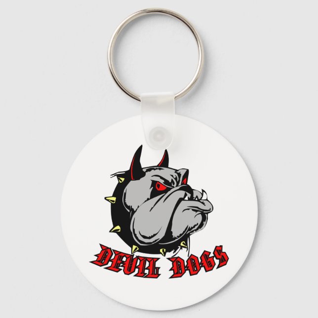 Bulldog Devil Dogs Key Ring (Front)