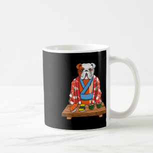 Bulldog Dog Kimono Kawaii Japanese Foodie Sushi Coffee Mug