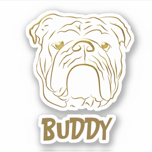 Bulldog Dog Name (Front)