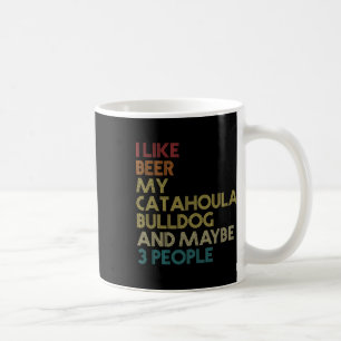 Bulldog Dog Owner Beer Lover Quote Vintage Retro Coffee Mug