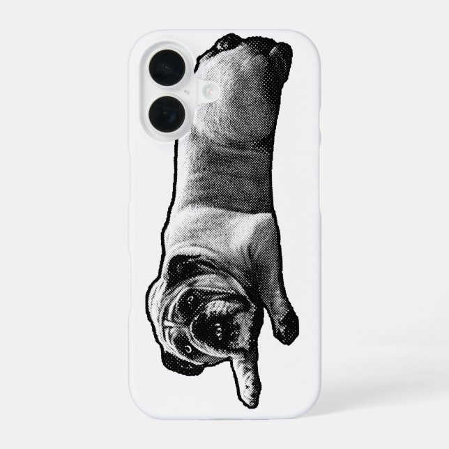 Bulldog Dot Guard iPhone 16 Case (Back)