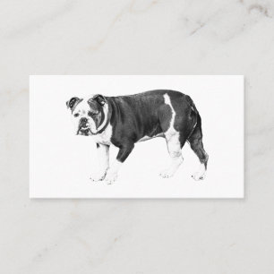Bulldog Elegance, Genuine Contact Business Card