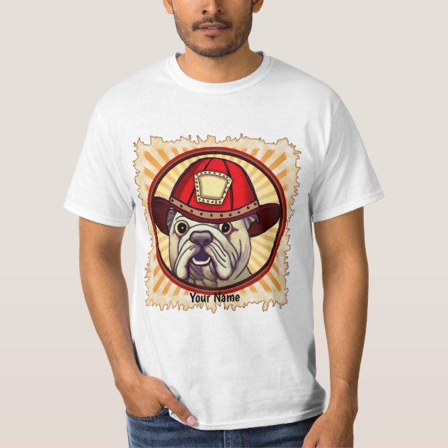 Bulldog Firefighter T-Shirt (Front)