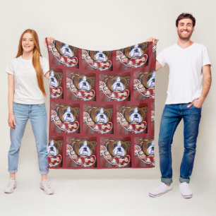 Bulldog Fleece Blanket