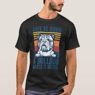 Bulldog For Women Men Dog Dad Dog Mum English Bull T-Shirt