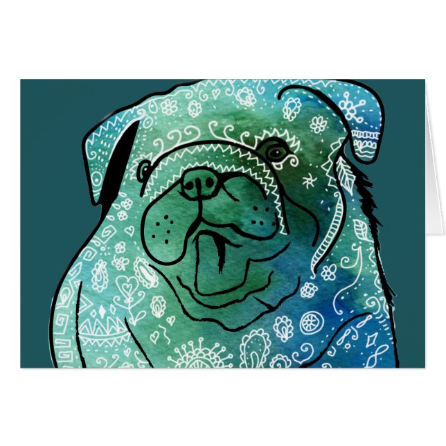 Bulldog French Buldog Postcard (Front Horizontal)
