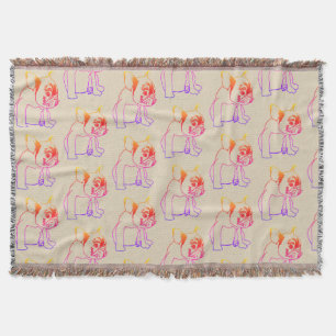 Bulldog French Buldog Puppy Sweet Throw Blanket