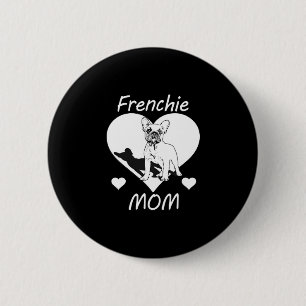 Bulldog Frenchie 1  6 Cm Round Badge