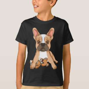 Bulldog Frenchie Love Cute Dog Mum Fun Girls T-Shirt