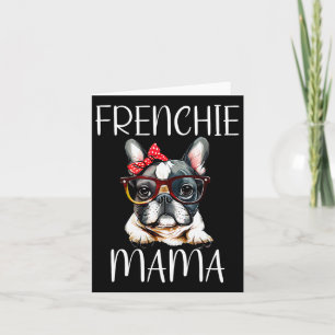 Bulldog Frenchie Mama Watercolor Dog Mother's Day Card