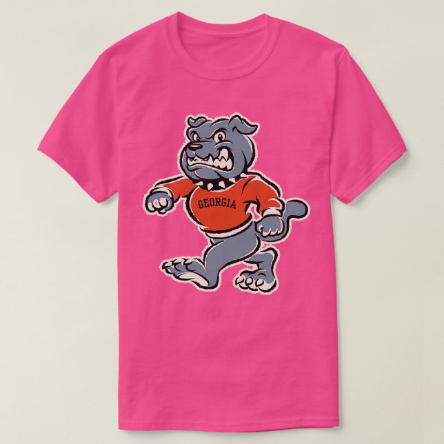 Bulldog Funny Georgia  Fan TShirt (Design Front)