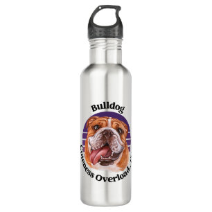 Bulldog funny quote 710 ml water bottle