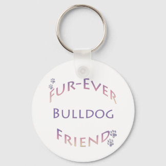 Bulldog Furever Key Ring