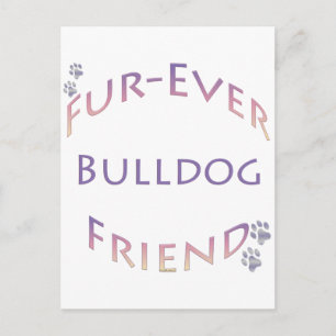Bulldog Furever Postcard