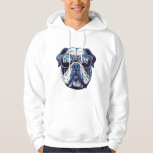 Bulldog Game Day – Vintage Athletic Style Design Hoodie