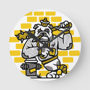 Bulldog Gang Round Clock