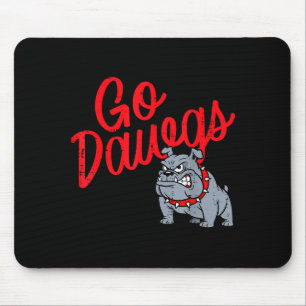 Bulldog Go Dawgs Girls Youth Teen Boys Kids Men Wo Mouse Pad