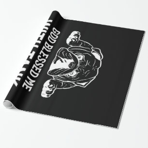 Bulldog God Blessed Me With Tank Wrapping Paper