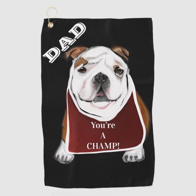 BULLDOG      GOLF TOWEL (Front)