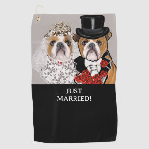 Bulldog        golf towel
