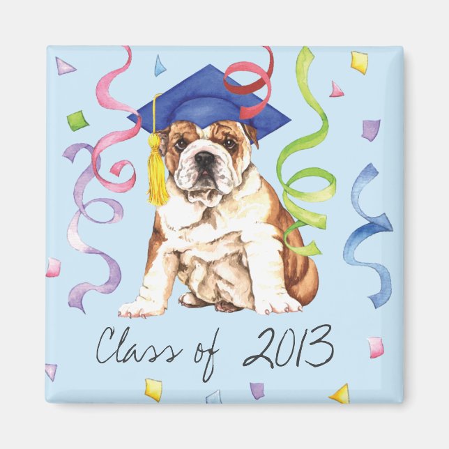 Bulldog Graduate Magnet (Front)