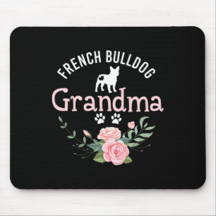 Bulldog Grandma Gifts Cute Dog Lover Christmas Mouse Pad