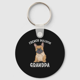 Bulldog Grandpa  Key Ring