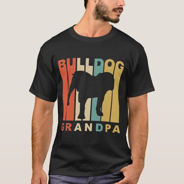 Bulldog Grandpa T-Shirt (Front)