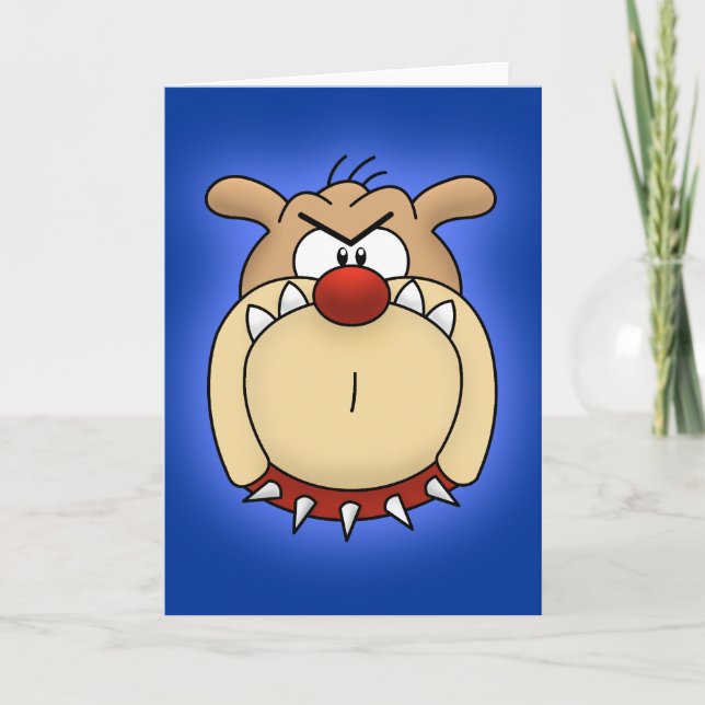 Bulldog Greeting Card (Front)