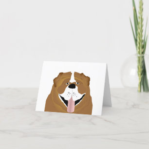 Bulldog Greeting Card