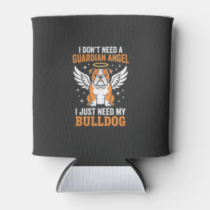 Bulldog Guardian Angel Dog Can Cooler
