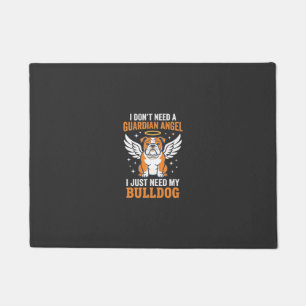Bulldog Guardian Angel Dog Doormat