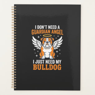 Bulldog Guardian Angel Dog Planner