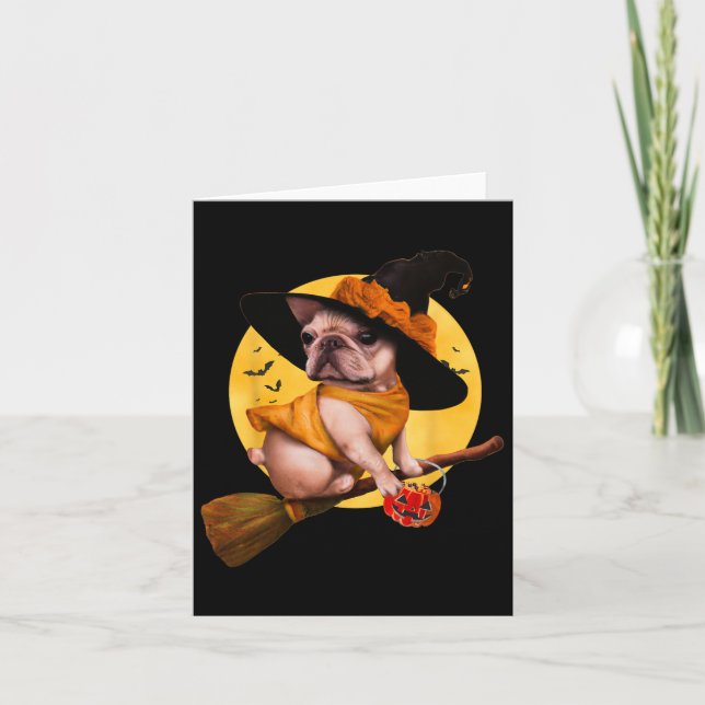 Bulldog Halloween Costume Men Women Kids Dog 1  Card (Front)