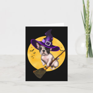 Bulldog Halloween Costume Men Women Kids Dog Card