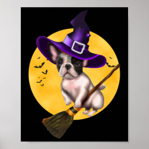 Bulldog Halloween Costume Men Women Kids Dog Poster