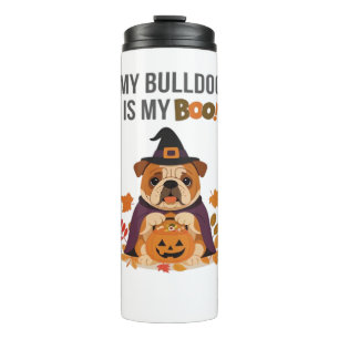 Bulldog Halloween Costume  My Bulldog is My Boo Do Thermal Tumbler