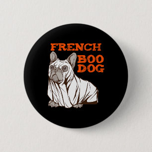 Bulldog Halloween Fun Halloween Costume Boo Dog 6 Cm Round Badge