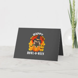 Bulldog Halloween Gift Idea For Dog Lovers Holiday Card