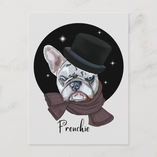 Bulldog Handsome. Frenchie Postcard (Front)