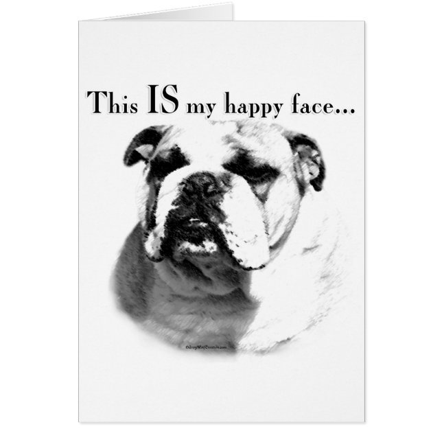 Bulldog Happy Face (Front)