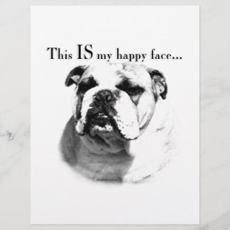 Bulldog Happy Face