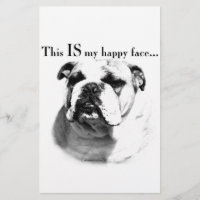 Bulldog Happy Face