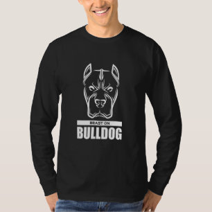 Bulldog Head Gym Workout Fitness Bodybuilding Gain T-Shirt