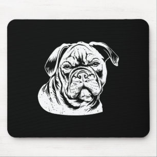 Bulldog Head Mouse Pad