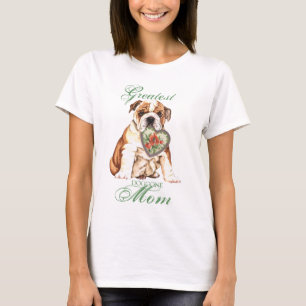 Bulldog Heart Mum T-Shirt