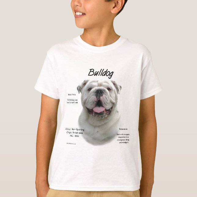Bulldog History Design T-Shirt (Front)
